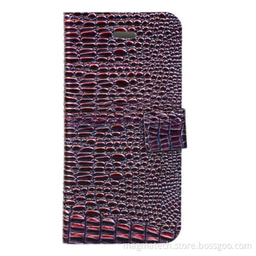 IBACKS Italian Alligator Pattern Case for iPhone 5/5S, Luxurious, with Top-grade Quality, Purple